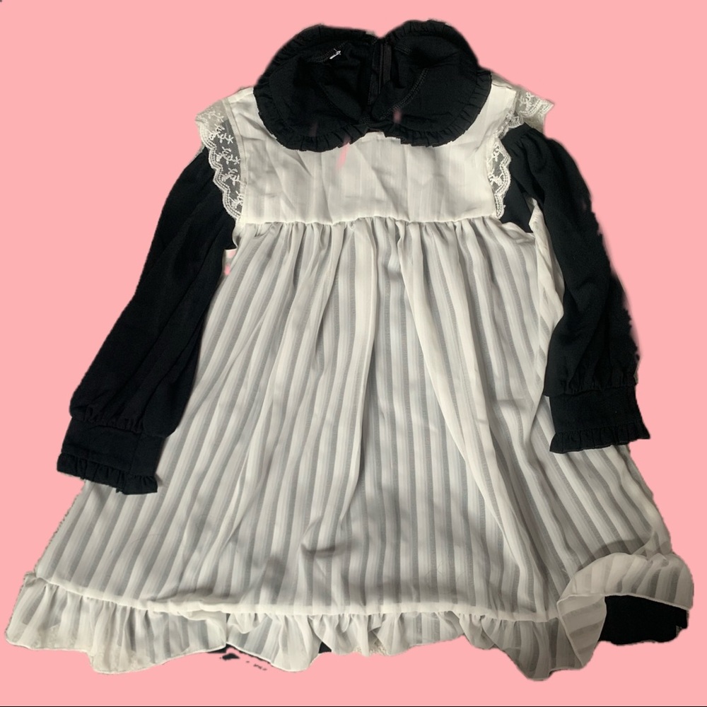 black kawaii goth dress